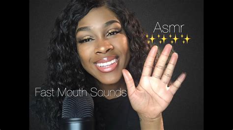 Asmr~fast Mouth Sounds👄 Tongue Clicking Finger Fluttering Trigger