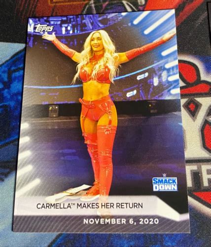 2021 TOPPS WWE WOMEN S DIVISION WRESTLING CARD CARMELLA 93 EBay