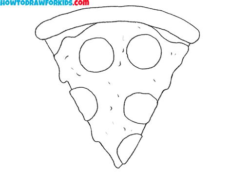 How to Draw a Pizza Slice - Easy Drawing Tutorial For Kids