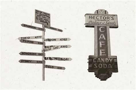 Vintage Signs Clip Art By Patterns for Dessert | TheHungryJPEG