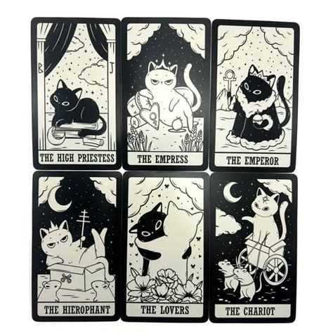 Tarot Deck Kitten Tarot Fortune Telling Board Game Cards Divination