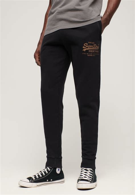 Superdry Classic Vintage Logo Heritage Joggers Jogginghose Jet