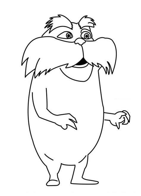 Lorax Coloring Pages Learny Kids