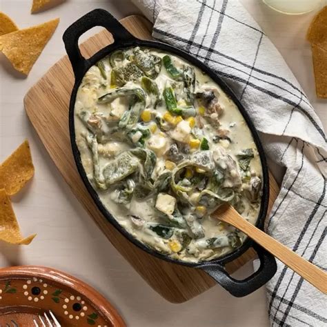 Arriba Imagen Receta De Rajas Con Crema Y Champi Ones Abzlocal Mx