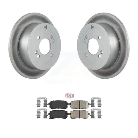 Rear Coat Brake Rotors Integrally Molded Pad Kit For Hyundai Accent Kia