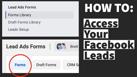 How To Access Your Leads From Facebook Lead Forms YouTube