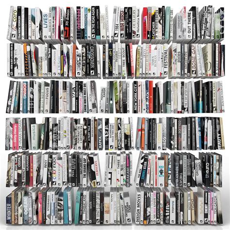 books  pieces  model cgtrader