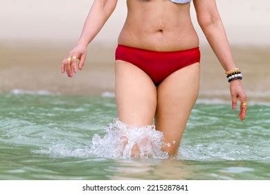 Woman Red Bikini Sexy On Beach Stock Photo Shutterstock