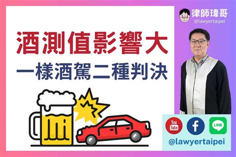 【車禍法律】一種酒駕二種判決律師：酒駕酒測值判斷影響很大