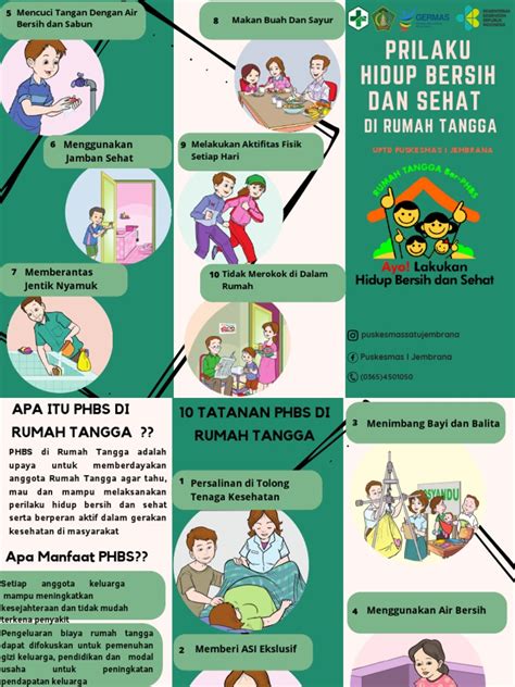 Leaflet Prilaku Hidup Bersih Dan Sehat 1 Pdf