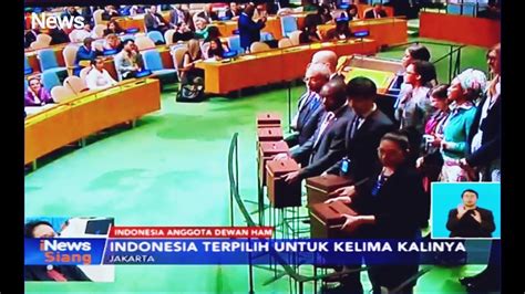 Indonesia Terpilih Jadi Anggota Dewan Ham Kelima Kalinya Inews Siang