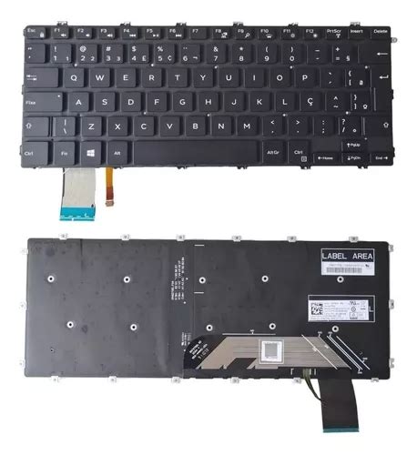 Teclado Para Notebook Dell Vostro P G Iluminado Cor Preto