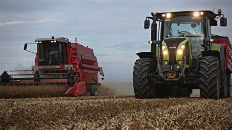 Żniwa 2022 Pierwsi we wsi Massey Ferguson 30 Claas Metal