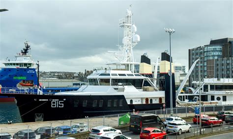 Sir Jim Ratcliffe's £100m yacht leaves Aberdeen locals confused