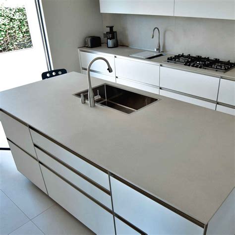 Ceramic Countertop Avorio Laminam Kitchen Beige Textured