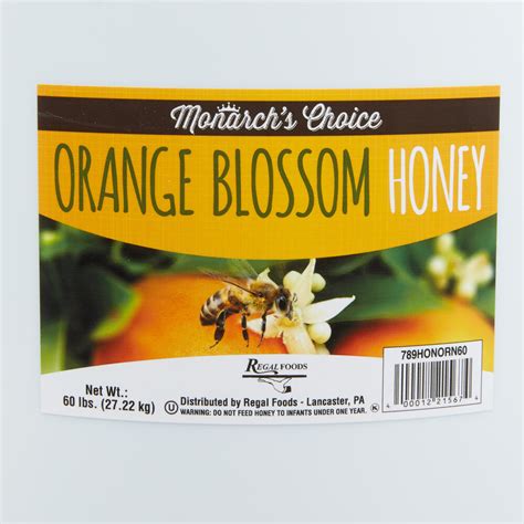 Monarchs Choice 60 Lb Orange Blossom Honey