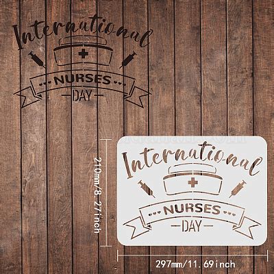 Wholesale FINGERINSPIRE International Nurses Day Stencils 29 7x21cm