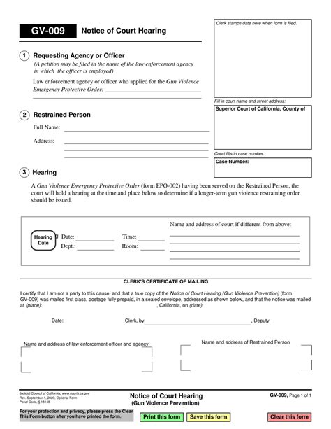 Notice Of Hearing Fillable Form Tn Printable Forms Free Online