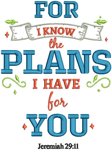 For I Know The Plans I Have For You Jeremiah 29 11 Bible Verse Religio