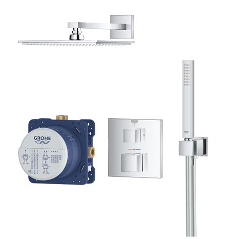 Grohtherm Cube Perfect Shower Set With Rainshower Allure Grohe