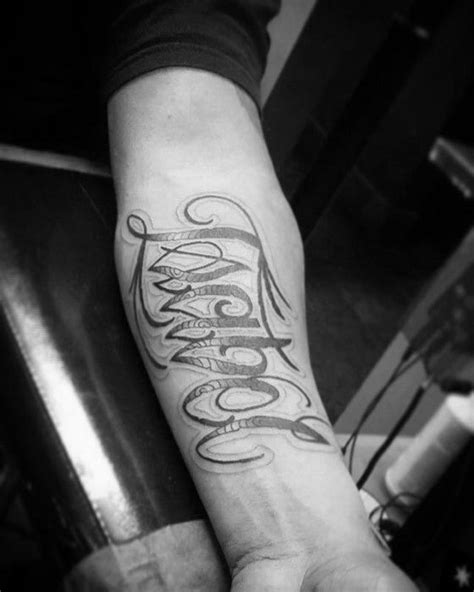 40 Forearm Name Tattoos For Men