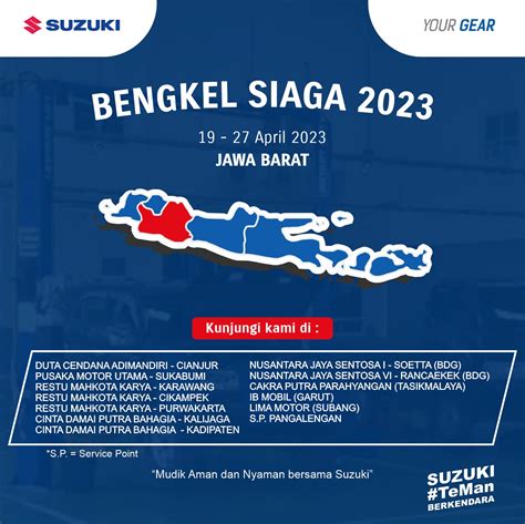 Promo BENGKEL SIAGA 2023 Suzuki Indonesia