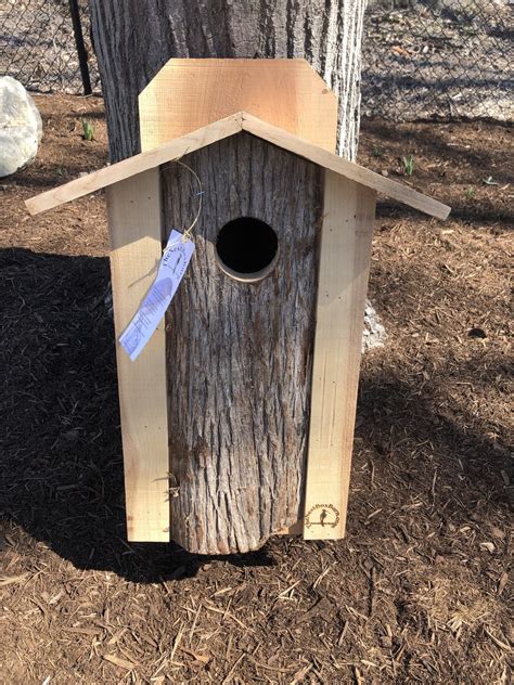 Eastern Screech Owl Nest Box Cedar Owl House With Natural - Etsy