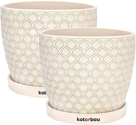 Kotarbau Lot De Pots De Fleurs En C Ramique Diam Tre Cm