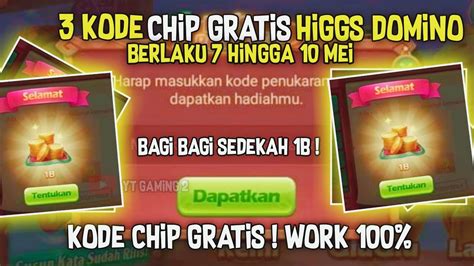 BURUAN KODE PENUKARAN HIGGS DOMINO HARI INI KODE CHIP HIGGS DOMINO