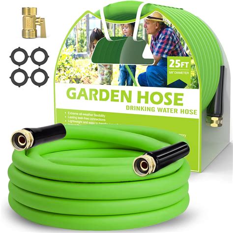 Amazon.com: Lefree Garden Hose 5/8 in x 25 ft, Hybrid Polymer Water