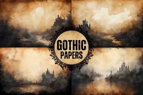 Gothic Castle Digital Papers Graphic By Sarah Creative Fabrica