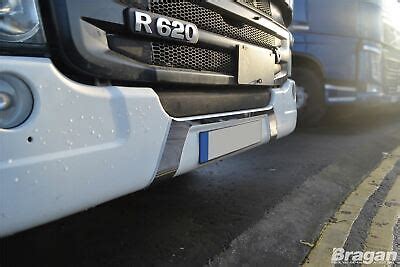 Bumper Number Plate Chrome Trim To Fit Scania P G R Series