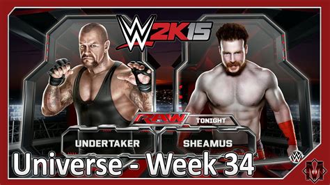 Wwe 2k15 Ps4 Universe Raw Week 34 Youtube