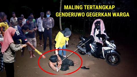 Viral Maling Apes Tertangkap Genderuwo Saat Mencuri Motor Warga