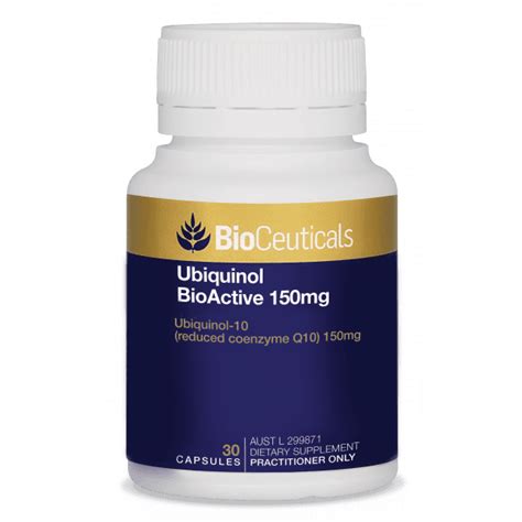 Buy BioCeuticals Ubiquinol BioActive 150mg 30 Capsules Online