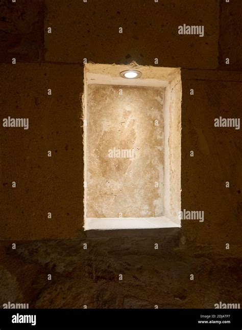 decorative alcove  stone wall stock photo alamy