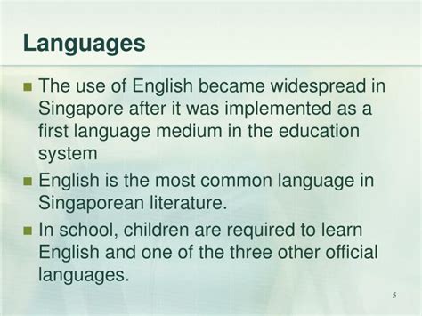 PPT - LANGUAGE PLANNING AND POLICY IN SINGAPORE PowerPoint Presentation - ID:7001758