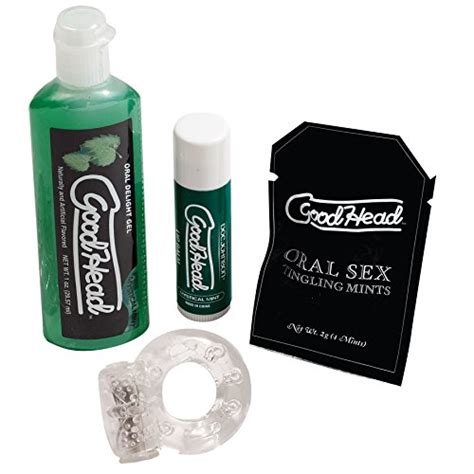 Doc Johnson Goodhead Kit For Him 4 Piece Kit Of Oral Sex Enhancers