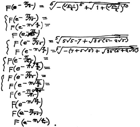 Piece of Ramanujan's original "lost" notebook | Theoretical physics ...