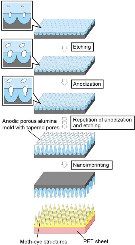 Schematic Of The Fabrication Process For Anodic Porous Alumina With