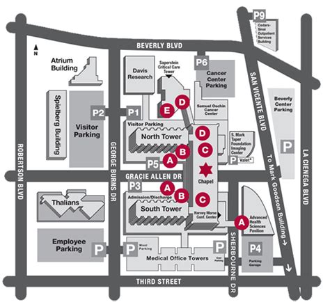 Cedars Sinai Campus Map