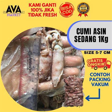 Jual Cumi Asin Fresh Ukuran Sedang Kg Shopee Indonesia