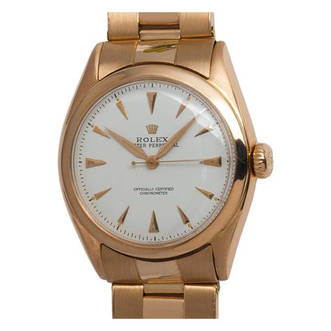 Rolex Rose Gold Oyster Perpetual Wristwatch Ref Circa At Stdibs