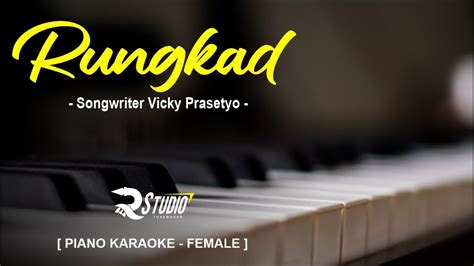 Rungkad Vicky Prasetyo Karaoke Piano Nada Cewe Youtube