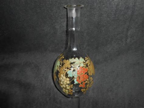 Ancienne Belle Carafe En Verre Maill E Legras Montjoye Haut Cm