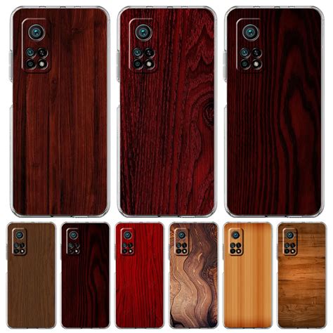 Carved Wood Phone Case For Xiaomi Mi Poco F X X Gt Nfc M M