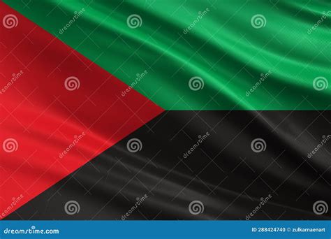 Martinique Flag with Fabric Texture, Official Colors, 3D Illustration ...