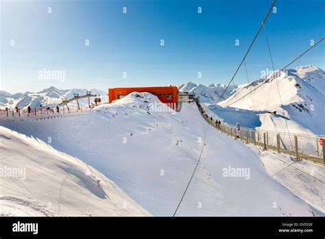 Ski Resort Bad Gastein In Winter Snowy Mountains Austria Land