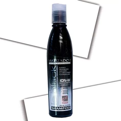 Shampoo Matizador Negro Para Cabello Platinado Sin Sal Ml