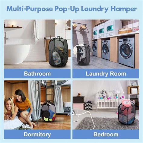 Pop Up Hamper 1 Pcs Mesh Pop Up Laundry Hamper Premium Pop Up Laundry